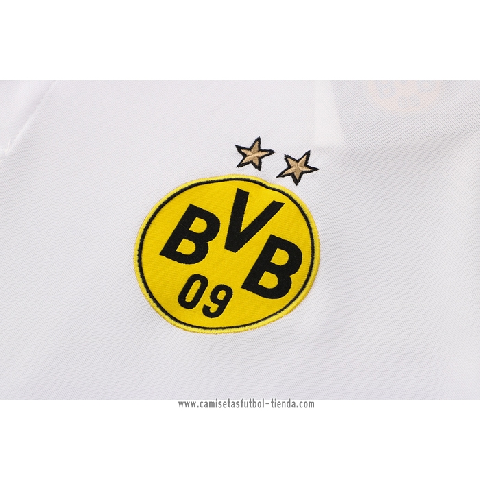 Camiseta Polo del Borussia Dortmund 2021 2022 Blanco